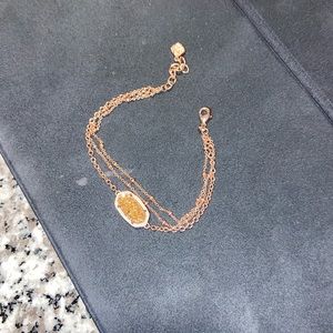 Kendra Scott Rose Gold Bracelet (Elaina Multi Chain)
